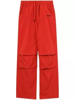 Брюки со складками izzue, красный