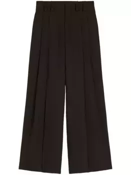 Брюки со складками JIL SANDER, коричневый