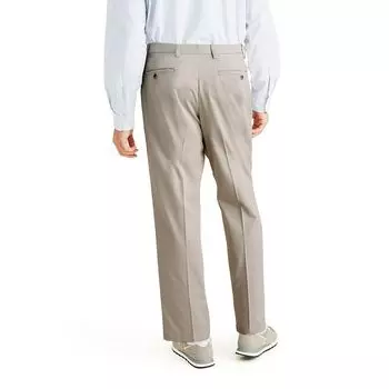 Брюки со складками классической крои Big & Tall Stretch Easy цвета хаки Dockers, черный