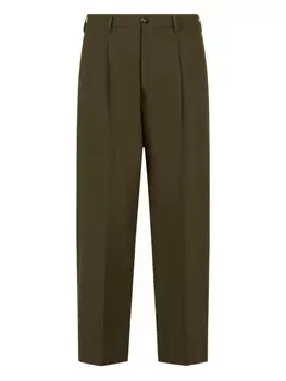 Брюки со складками Marni, зеленый