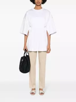 Брюки со складками Max Mara, бежевый