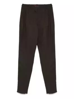 Брюки со складками MAX MARA, коричневый