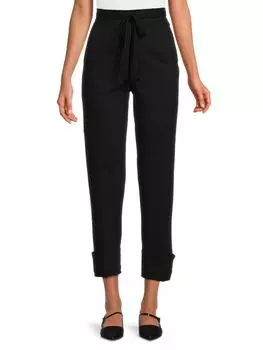 Брюки со складками на плоской подошве Laundry By Shelli Segal, черный