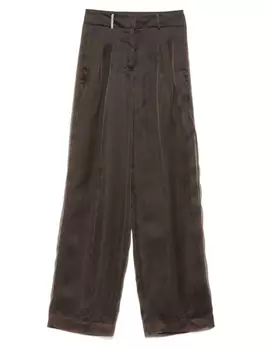 Брюки со складками Peserico, коричневый