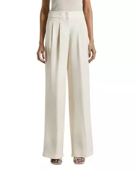 Брюки со складками Peserico, коричневый/бежевый