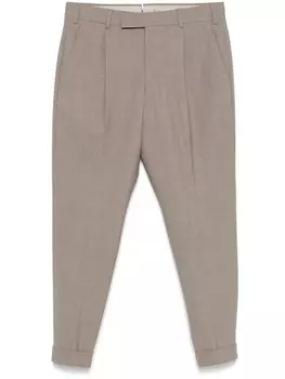 Брюки со складками PT Torino, коричневый