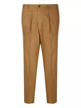 Брюки со складками Santaniello, коричневый