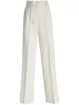 Брюки со складками SIMONA CORSELLINI, белый