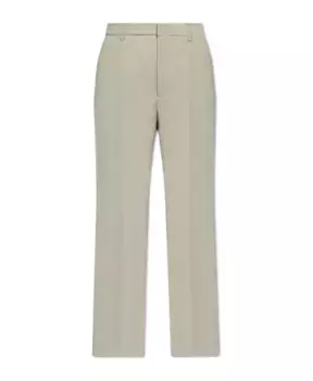 Брюки со складками спереди Ami Paris, бежевый