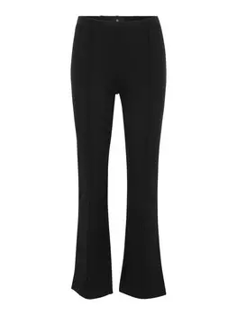 Брюки со складками спереди Banana Republic Tall Flared Pleat-Front Pants ALPHA, черный