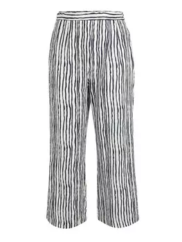 Брюки со складками спереди Guido Maria Kretschmer Curvy Loose fit Pleat-Front Pants Claire, цвет ecru/navy