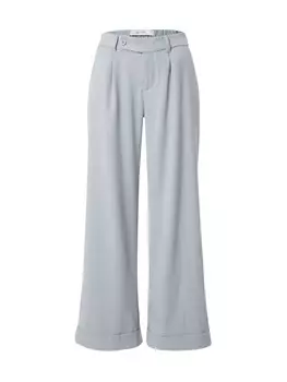 Брюки со складками спереди HOLLISTER Wide leg Pleat-Front Pants, светло-серый