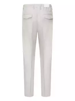 Брюки со складками спереди и завязками Eleventy, серый