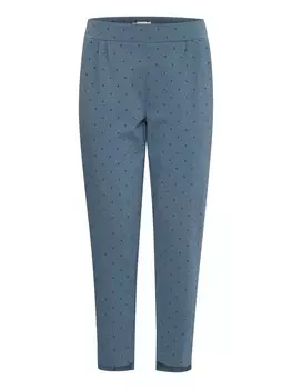 Брюки со складками спереди ICHI Tapered Pleat-Front Pants KATE, синий