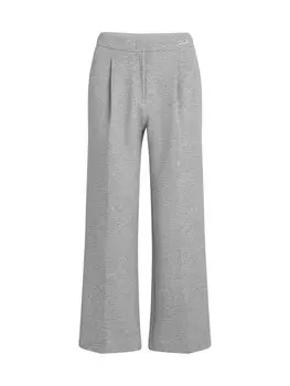 Брюки со складками спереди Karl Lagerfeld Regular Pleat-Front Pants, серый