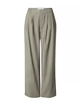 Брюки со складками спереди Moves Wide leg Pleat-Front Pants Nimma, хаки