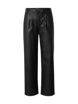 Брюки со складками спереди Only Petite Regular Pleat-Front Pants ONLPOPTRASH, черный