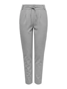 Брюки со складками спереди ONLY Tapered Pleat-Front Pants ONLPOPTRASH-ELISE, светло-серый