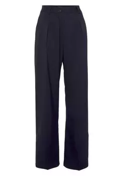 Брюки со складками спереди REPLAY Loose fit Pleat-Front Pants, темно-синий