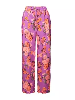 Брюки со складками спереди River Island Wide leg Pleat-Front Pants, цвет orchid