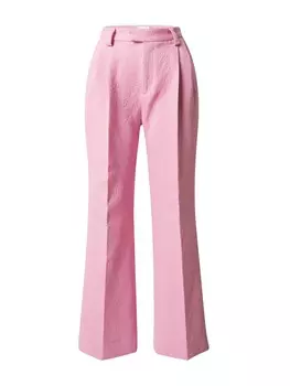 Брюки со складками спереди Soulland Regular Pleat-Front Pants Deni, розовый