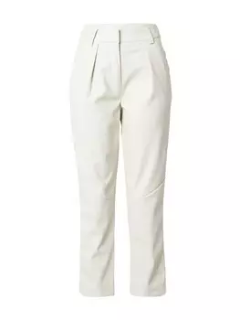 Брюки со складками спереди TOPSHOP Regular Pleat-Front Pants, слоновая кость