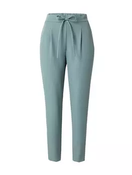 Брюки со складками спереди VERO MODA Tapered Pleat-Front Pants AVA, цвет jade