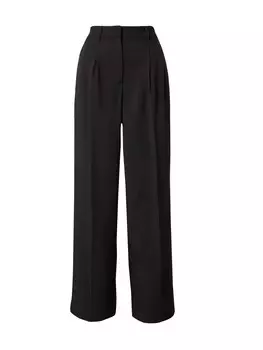 Брюки со складками спереди VERO MODA Wide leg Pleat-Front Pants VMRITA, черный