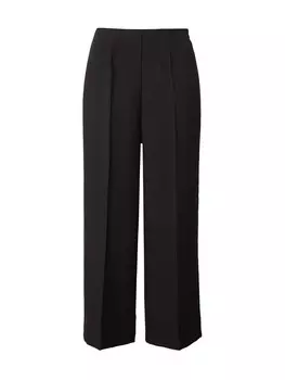 Брюки со складками спереди VERO MODA Wide leg Pleat-Front Pants VMKAELYN, черный