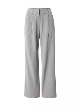 Брюки со складками спереди VILA Wide leg Pleat-Front Pants VIWINNIE, серый