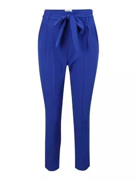 Брюки со складками спереди Wallis Petite Slim fit Pleat-Front Pants, синий