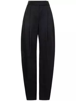 Брюки со складками The Attico, черный
