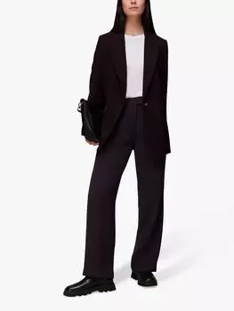 Брюки со складками Whistles Bella, баклажановые