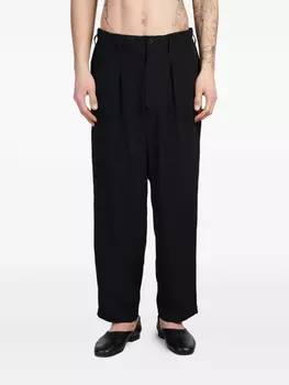 Брюки со складками Y's, черный