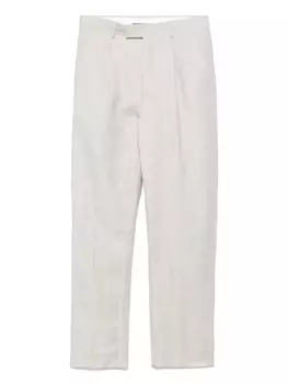 Брюки со складками Zegna, серый