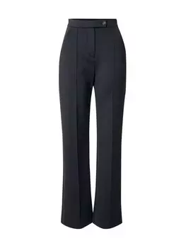 Брюки со складкой на голенище спереди Max Mara Leisure MALESIA, черный