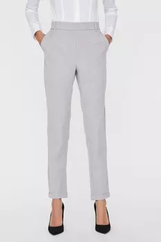 Брюки со средней талией и прямыми штанинами Vero Moda, серый