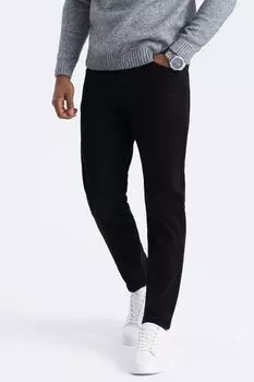 Брюки со средней талией Ombre, черный