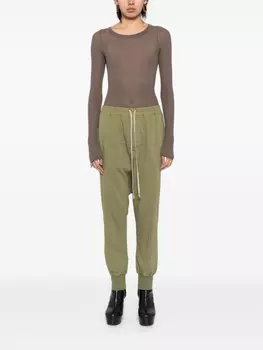 Брюки со вставками Rick Owens DRKSHDW, зеленый