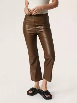 Брюки Soaked In Luxury Kaylee Kickflare, коричневые