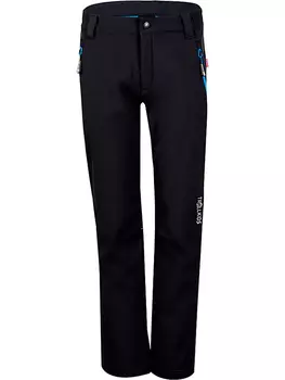 Брюки софтшелл Trollkids Fjell, черный