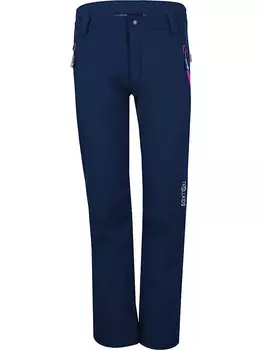 Брюки софтшелл Trollkids Fjell, цвет Blau/ Pink