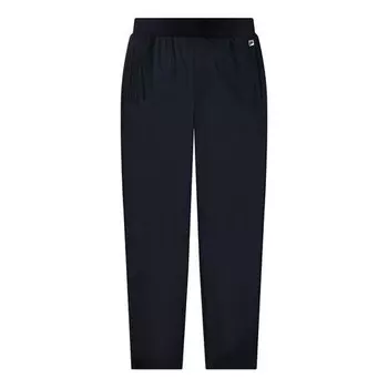 Брюки solid color straight sports pants blue Fila, синий