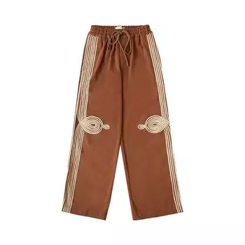 Брюки Song for the Mute Appliqu Relaxed Lounge Pant 'Brown', коричневый