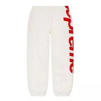 Брюки spellout track pants 'white red' Supreme, белый