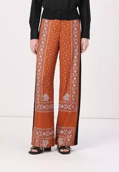 Брюки SPIRITO PANTALONE STAMPA BANDANA CON GEORGETTE Pinko, белый