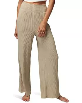 Брюки Spiritual Gangster Harmony Rib Wide Leg, цвет Sandstone