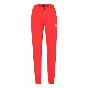 Брюки sport track pants 'red white' Puma, красный