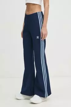 Брюки спортивные 3-Stripes расклешенные Adidas Originals, темно-синий
