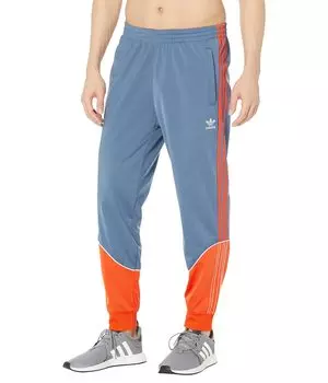Брюки спортивные Adidas Originals Superstar Tricot Track, голубой/оранжевый